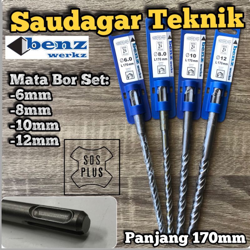 Mata Bor beton SDS Plus Set Sds + Drill Bit Set