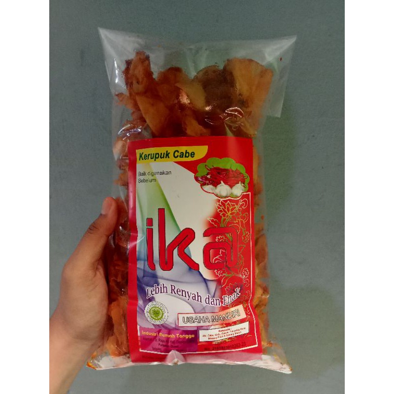 

KRIPIK CABE IKA Gurih dan Renyah