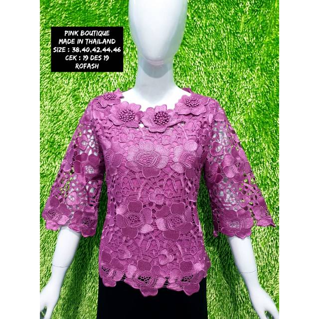 Pink butik full brokat premium made in bangkok