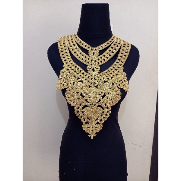 bordir coker murah / renda coker rantai / aksesoris tari