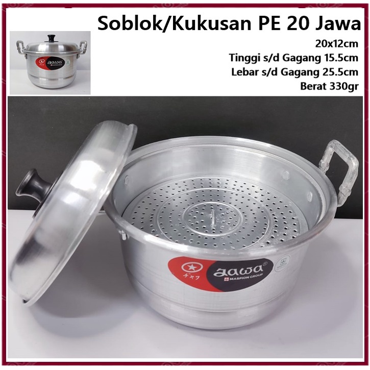 Panci Soblok/Kukusan Jawa PE 20 Maspion