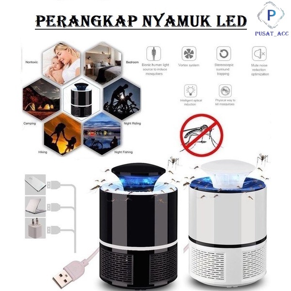 PN18 - Alat Perangkap Nyamuk Elektrik / Lampu Ampuh Membasmi Nyamuk Serangga LED