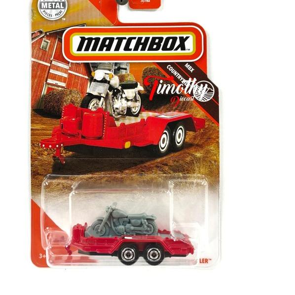 ۩ Matchbox MBX Cycle Trailer Merah Sepedah Motor Truck Diecast ➩