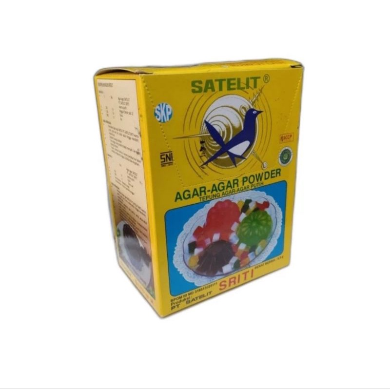 

Agar agar Satelit Sriti 1kotak isi 12pcs