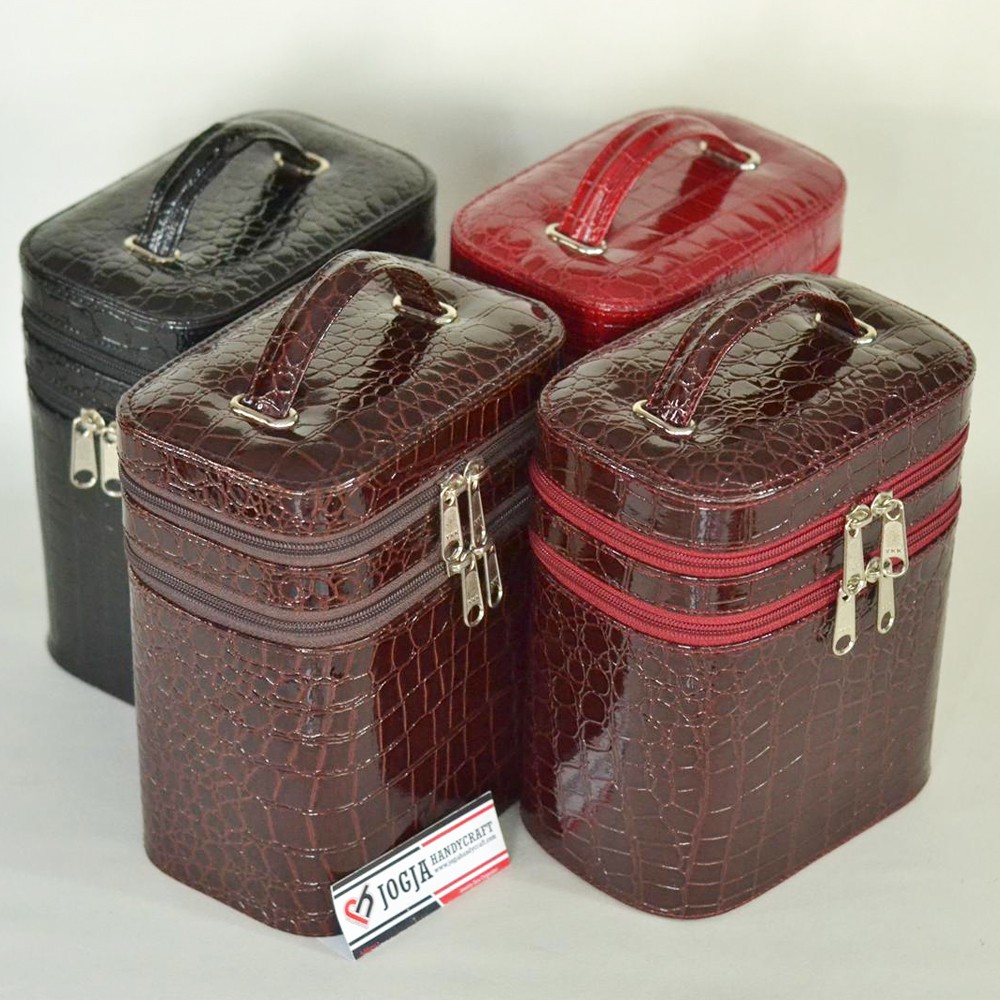 PROMO TAS MEKE UP TAS KOSMETIK CANTIK ELEGAN - CROCO EDITION