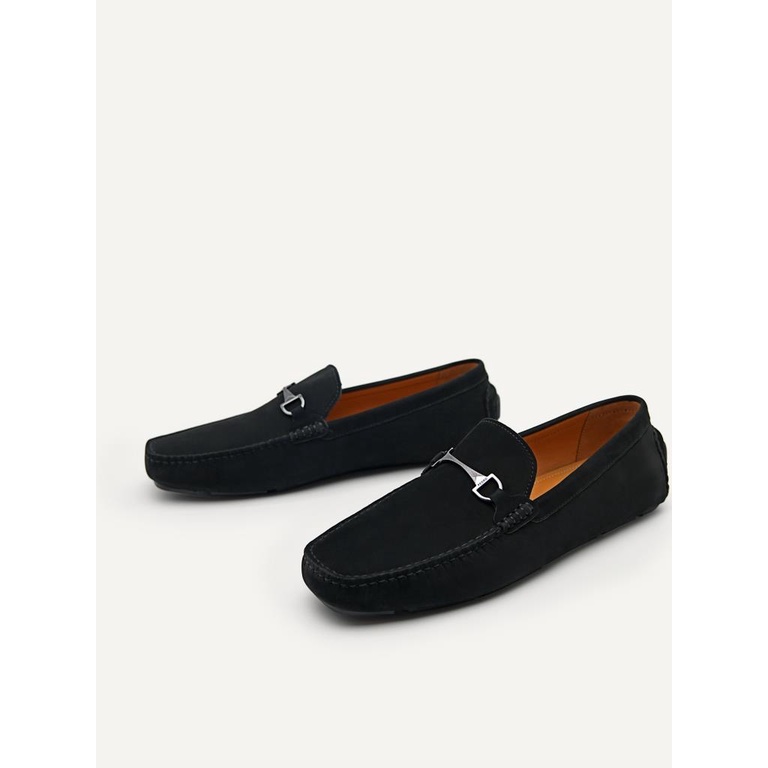 PM167 SEPATU PANSUS PEDRO PRIA ORIGINAL LOAFER KULIT BRANDED HITAM