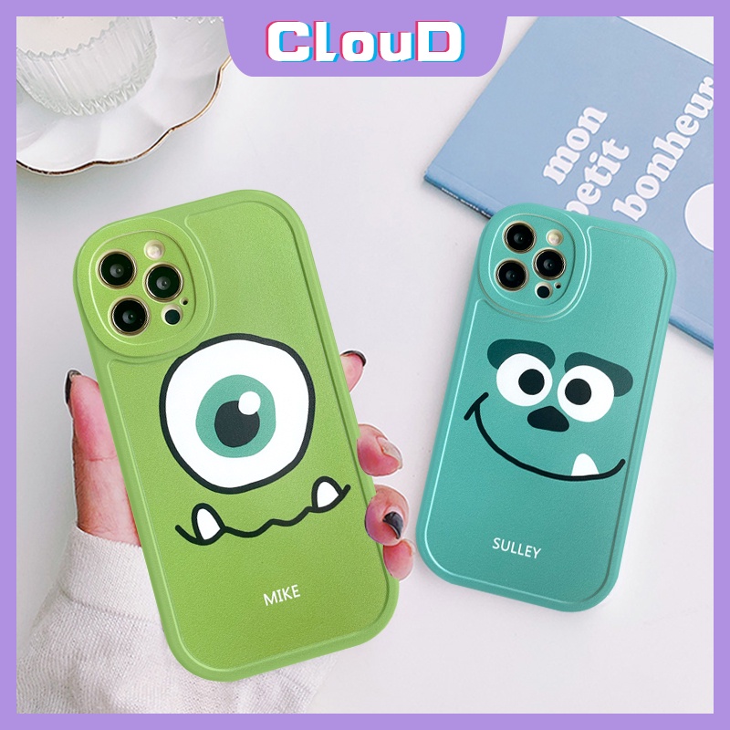 Soft Case TPU Motif Kartun Monster Disney Untuk iPhone 11 12 13 Pro MAX 8 7Plus XR 8plus 6 6S X XS MAX SE 2020