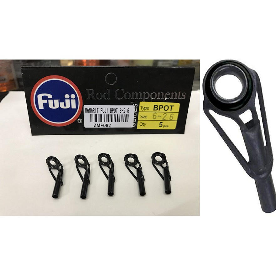 TOP UJUNG RING GUIDE FUJI BPOT BLACK  POT JAPAN SIZE 6 8 10 12