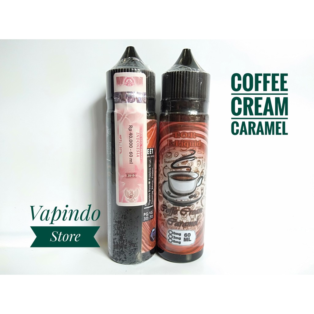 TOR COFFEE CREAM CARAMEL 60ML 3MG T.O.R PREMIUM E LIQUID VAPE VAPOR