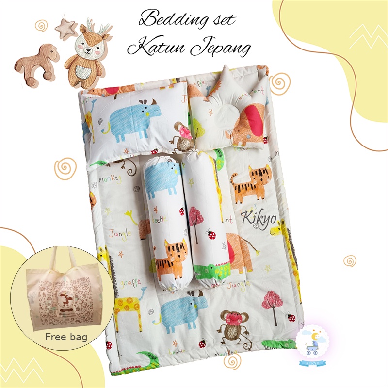 Bedding set baby doubutsu katun jepang / bedding baby katun jepang / bedding set bayi