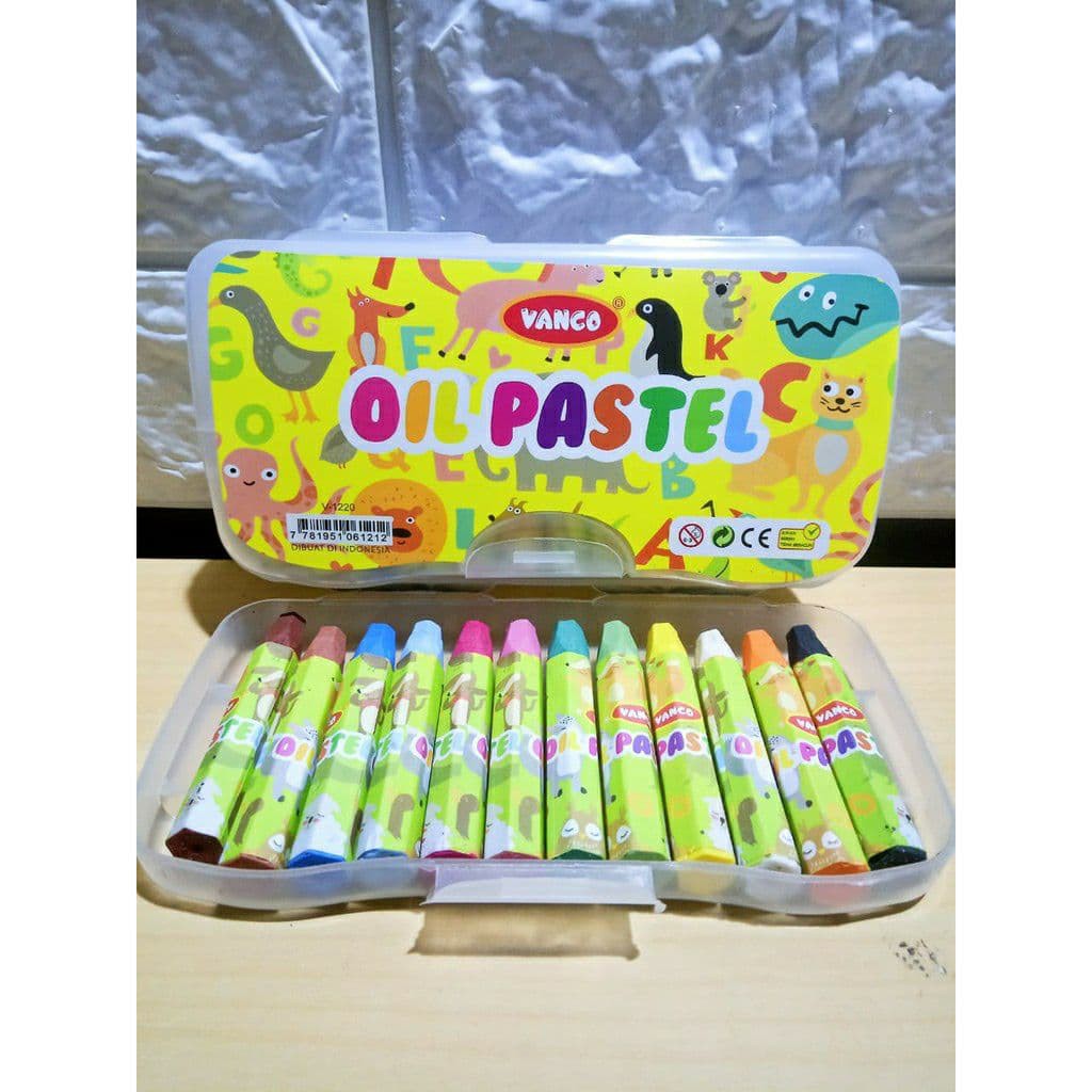 CRAYON OIL PASTEL VANCO ISI 12 KARAKTER KARTUN V1220. TERMURAH