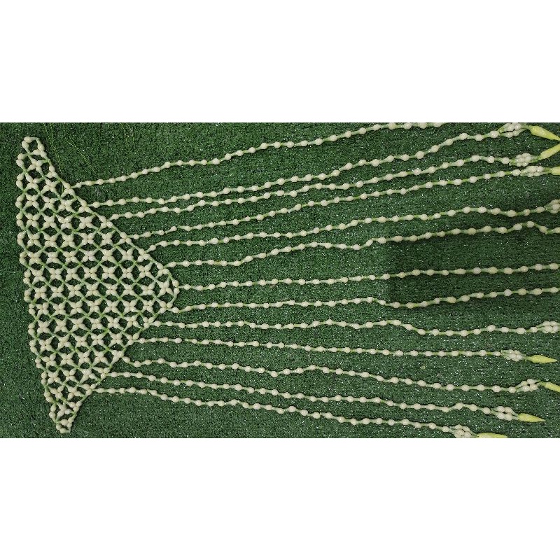 Melati rajut segitiga Jurai panjang sepinggang