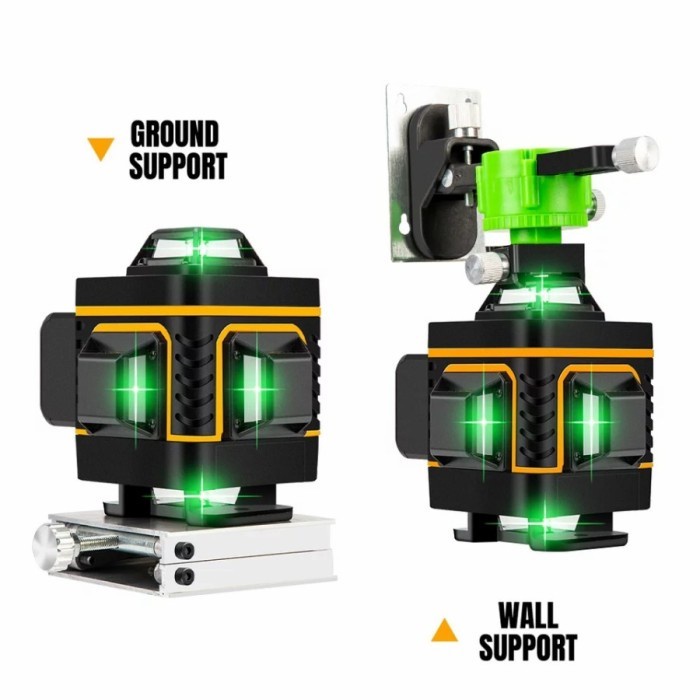 LASER LEVEL 16 LINE 4D SELF LEVELING FULL SET HILDA WITH REMOTE TRIPOD