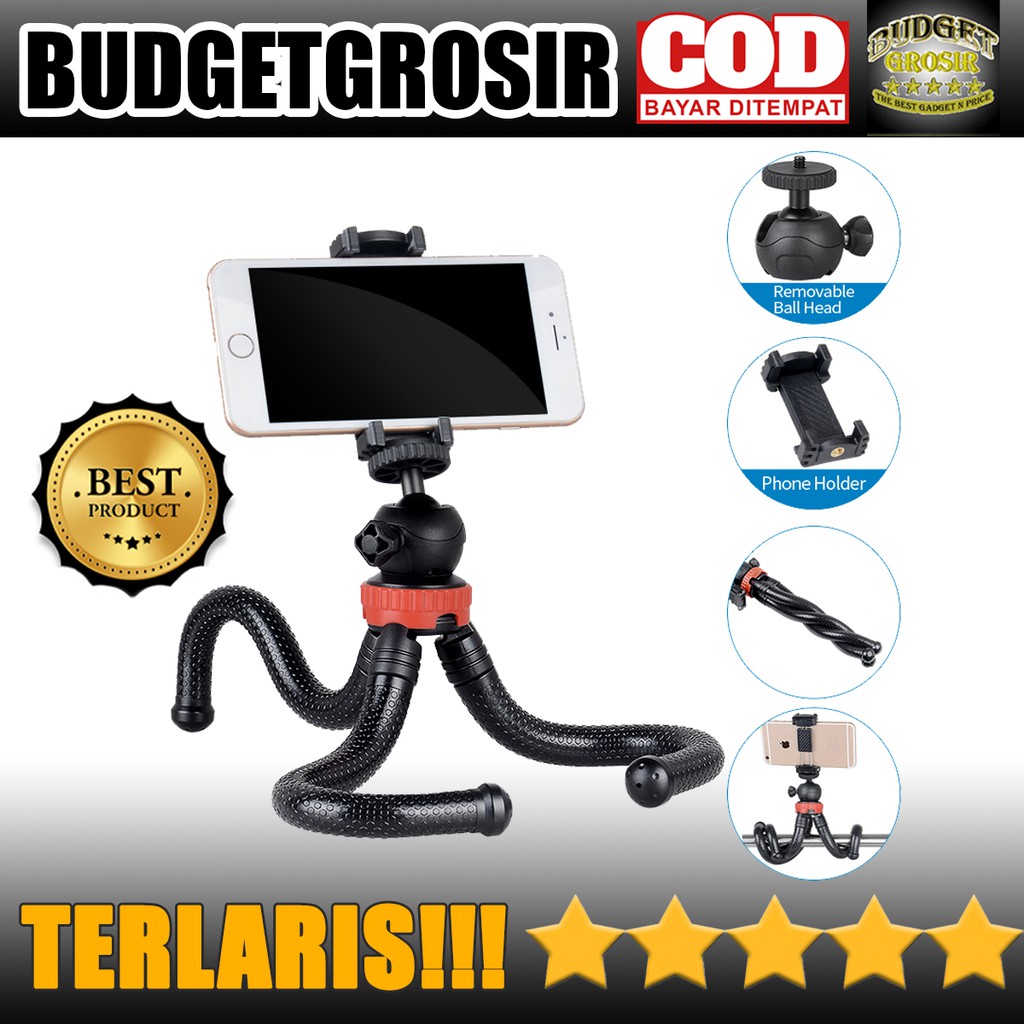 Mini Tripod Flexible Octopus GorillaPod - B07