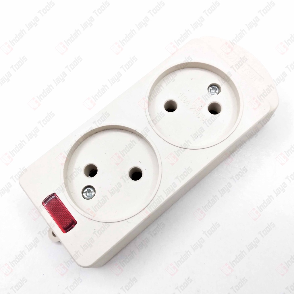 MITSUI MSC 082 Stop Kontak Gepeng Pipih 2 Lubang Colokan Listrik Lampu