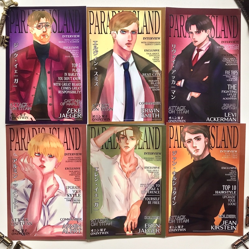 Attack on Titan Magazine ArtPrint / Postcard Attack on Titan by onintwin
