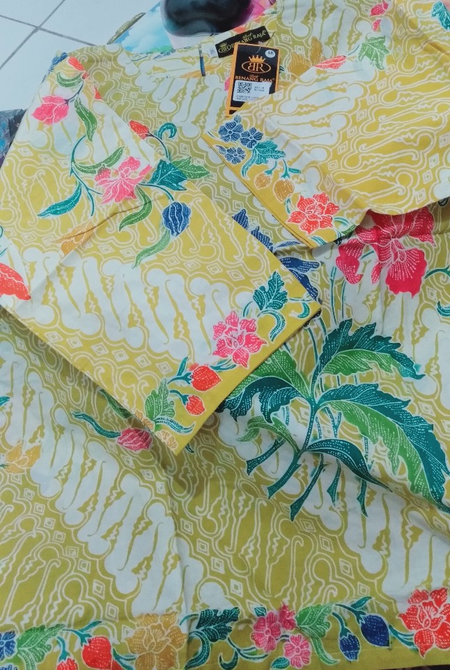 Benang Raja Atasan Batik Wanita Lengan Panjang Ukuran M L Xl Xxl