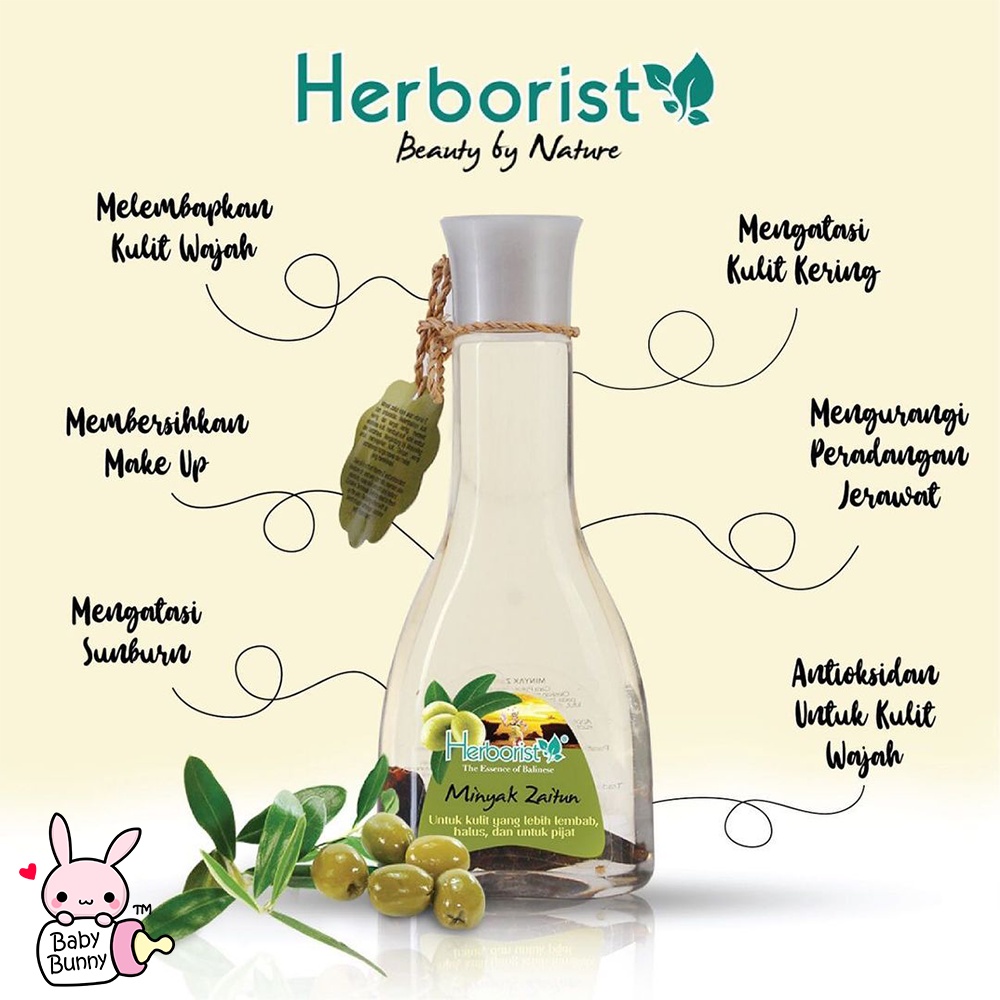 ❤ BELIA ❤ Herborist Minyak Zaitun 75ml | 150ml Herboris | BABY BUNNY