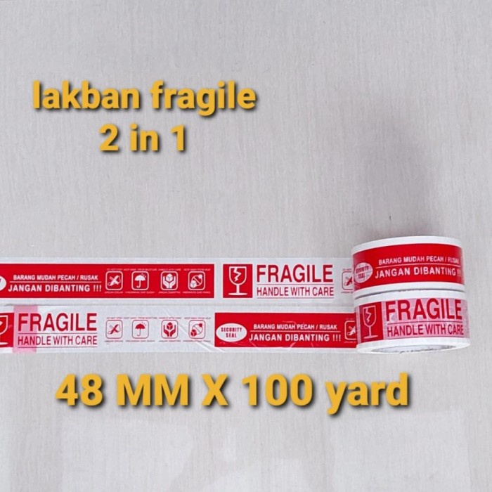 

Segera Miliki Lakban Fragile Merah Jangan Di Banting 48Mm X 100 Meter Berkualitas