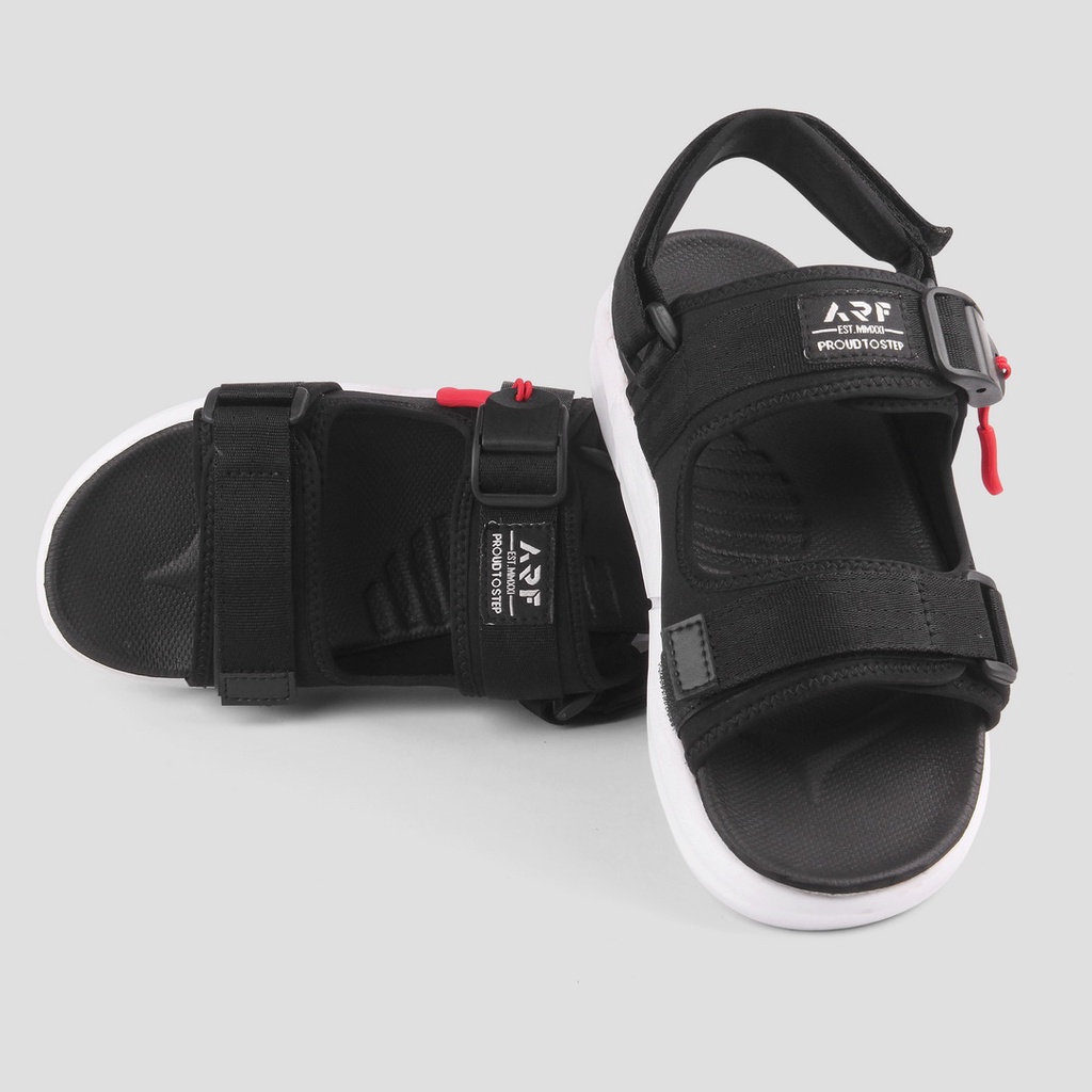 Ekuator Black | Sendal Gunung Original Black Santai Kasual Pria/Cowok - Sandal Footwear | FORIND ARF