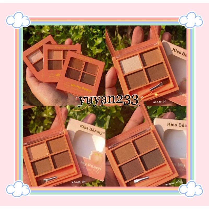 EYEBROW 4 WARNA KISS BEAUTY 89034