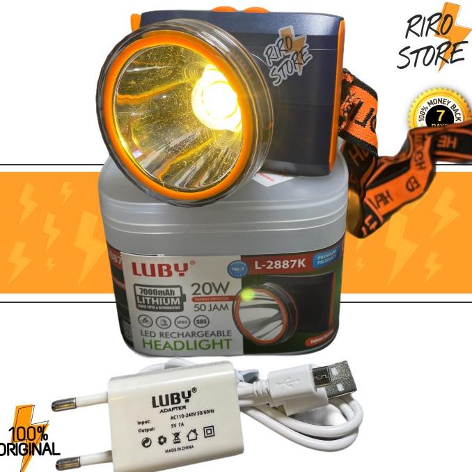 Senter Kepala LUBY L2887K / L-2887K / 2887K / LUBY 20W / 20watt