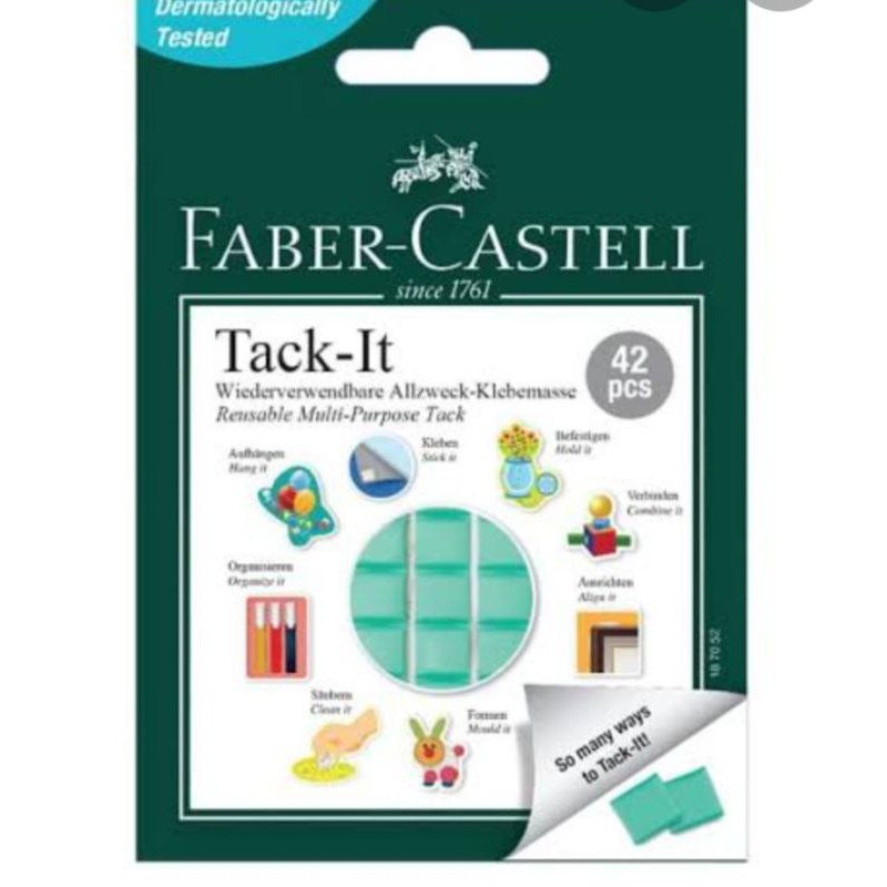 

Glue tack Faber castell Tack it glue tack isi 42 atk jkt lem lem serbaguna