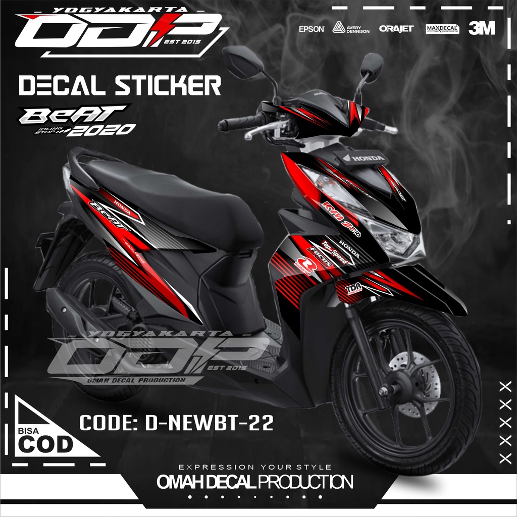 DECAL BEAT FULL BODY DEKAL HONDA BEAT STREET FULLBODY MOTIF SIMPEL ELEGAN HIU SHARK STICKER KEKINIAN
