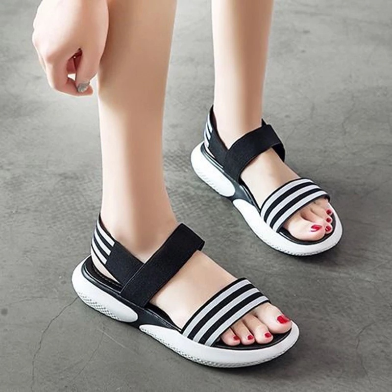 Sandal Sendal Selop Slop Fashion Gunung Hiking Tali KARET Outdoor Sport Sol TEBAL Wanita Anak Peremp