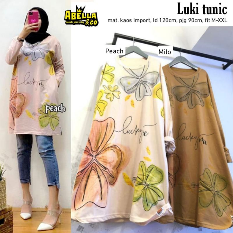 luki tunik matt kaos import by Abella ori
