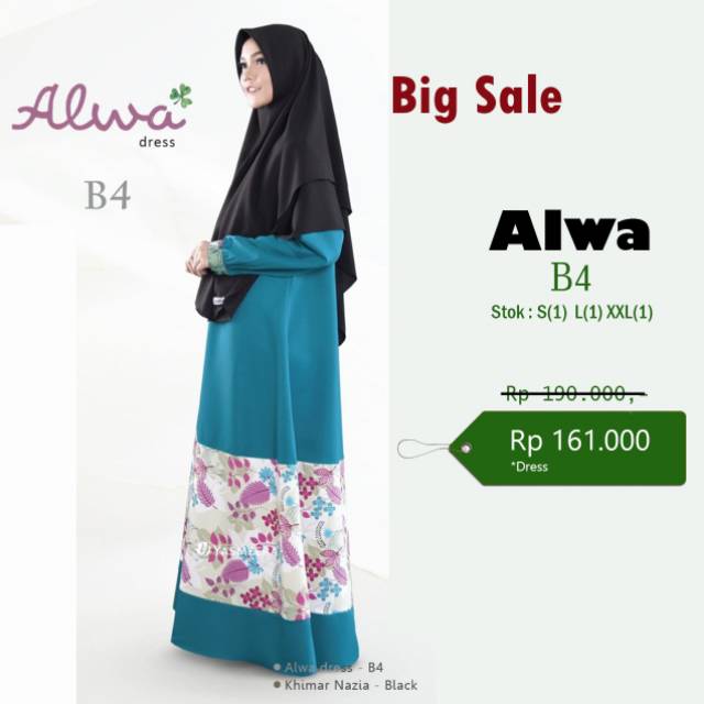 GAMIS/DRESS POLOS/ALWA/ORIGINAL YASMEERA/BIG SALE/PROMO/GAMIS JUMBO/GAMIS BIRU TOSCA/READY STOCK