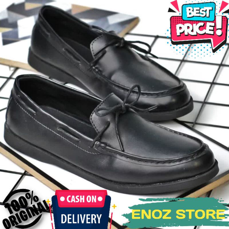 ENOZ X SMITH - Slip on formal mewah pria kulit pu kasual kerja kondangan slop peria original distro kulit pu keren trendy modis kekinian