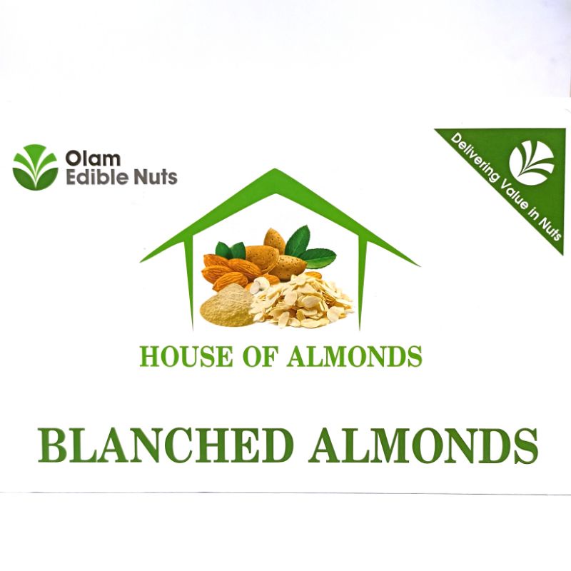 

OLAM Blanched Almonds / Kacang Almond Slice / Iris 1 doz 11,34 Kg