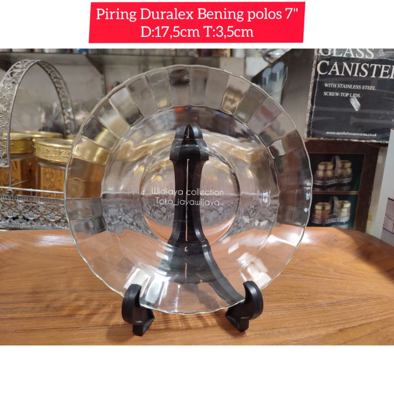 Piring makan Duralex 6"-7"/Piring kaca 6-7 inch