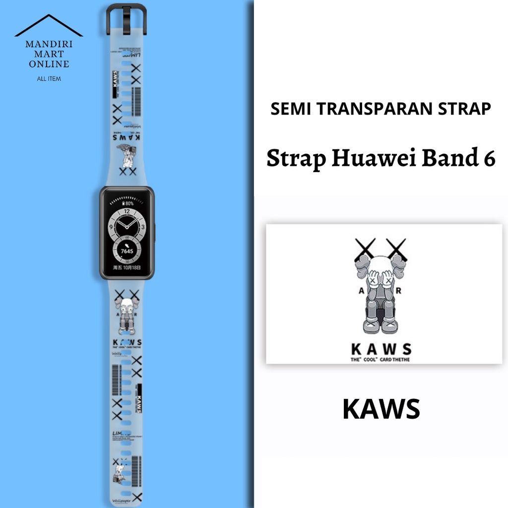 Strap Huawei Band 6 Transparan Honor Band 6 Silicone Strap Pengganti Huawei Band 6 Honor Band 6