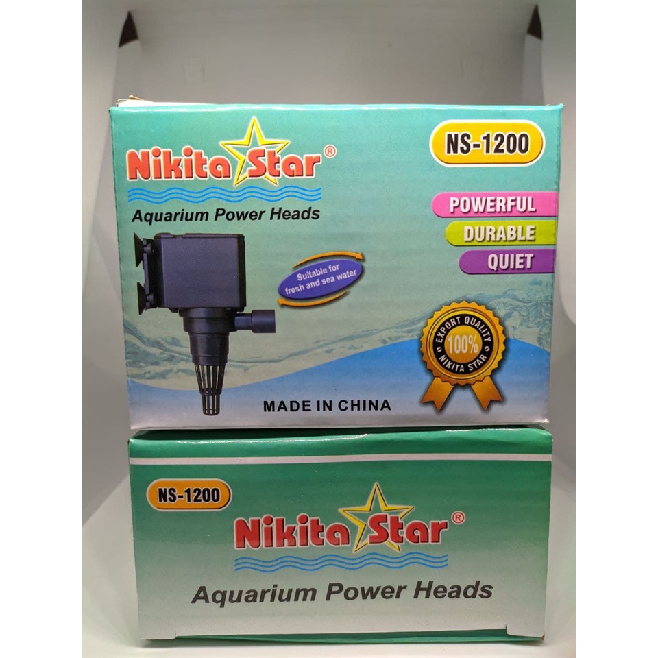 Pompa Air Celup Aquarium Power Head Nikita Star Ns-1200 Ns1200 Ns 1200 Mesin Akuarium Murah