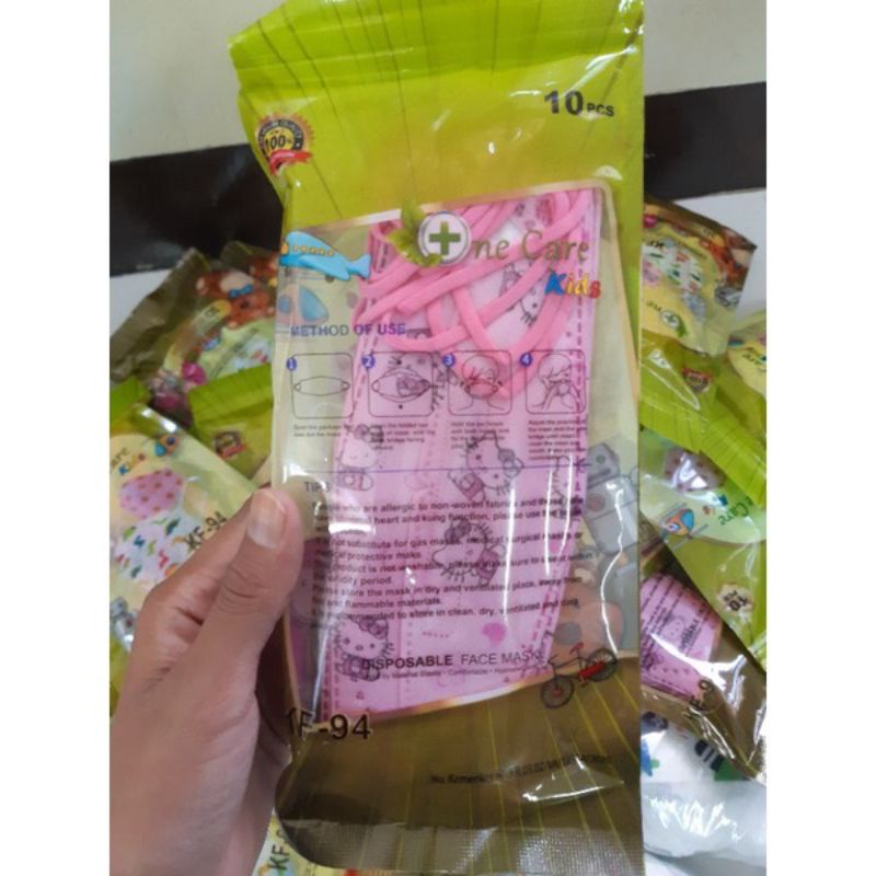 MASKER ANAK KF94 one care 3D stereoscopic fis murah