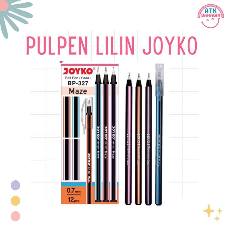 

(12PCS) PULPEN LILIN JOYKO WARNA HITAM