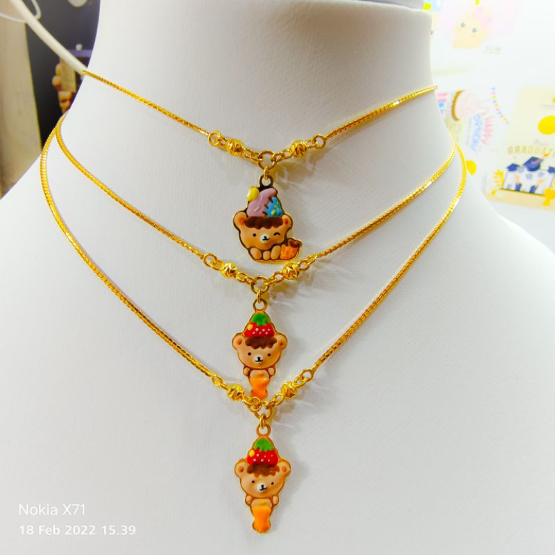 Kalung anak karakter emas 420%/9k