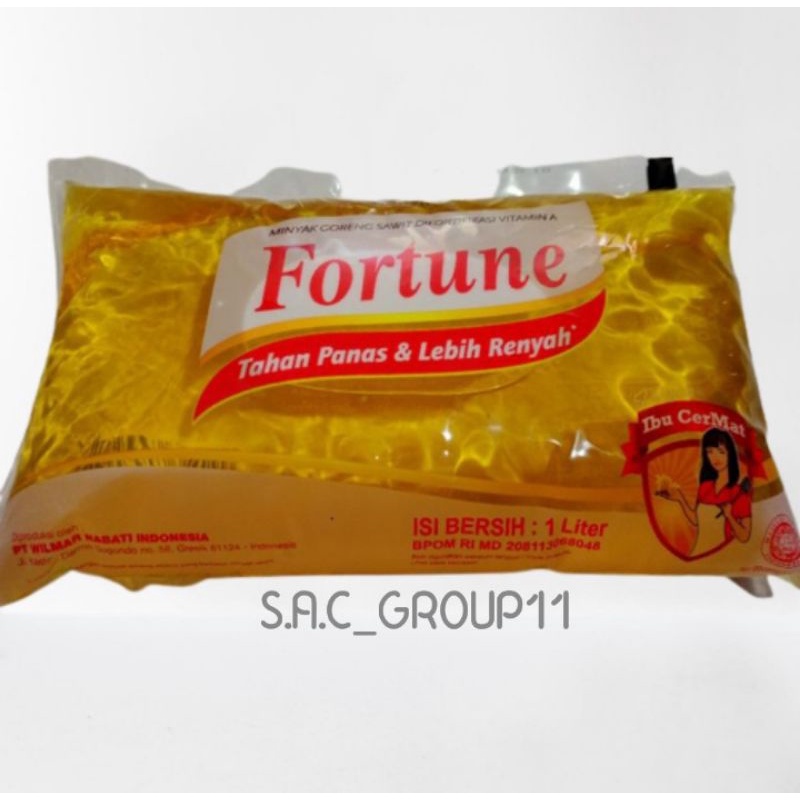 

TERMURAH✔MINYAK GORENG FORTUNE BANTAL 1 LITER