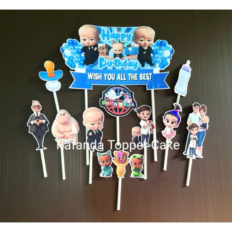 topper ulang tahun the boss baby
