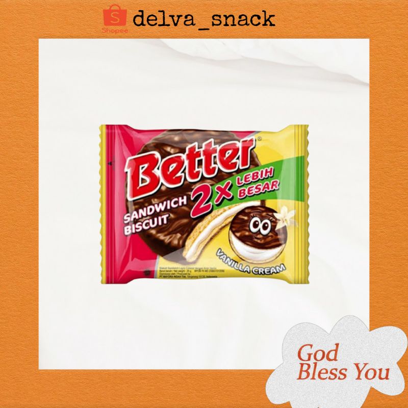 

Better Sandwich Biscuit Vanilla Cream (22 gram)