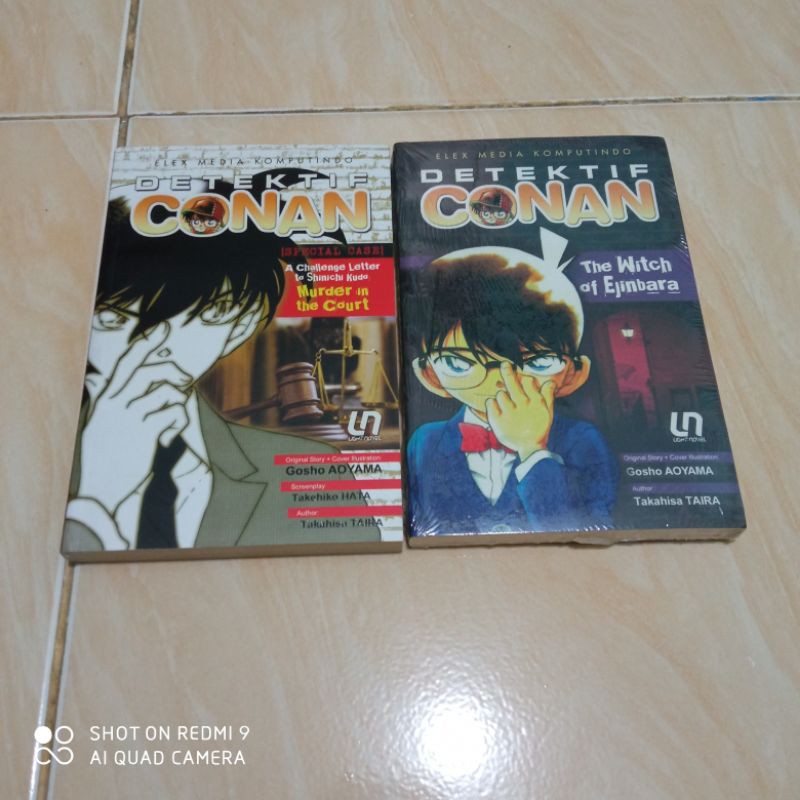 LN: Detektif Conan - A Challenge Letter: Murder in The Court & Detektif Conan -the Witch of Ejinbara