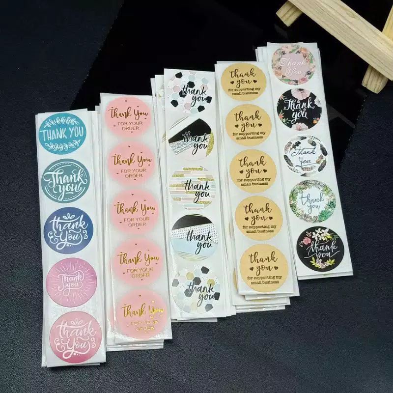 

Stiker Thank You Stiker Packing Stiker Terima Kasih Stiker Segel Packaging