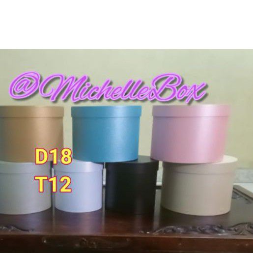 

Gift Box Bulat D18 T12/Bloom Box/Round Flower Box/Box Bunga Bulat/Box Bulat Bunga/Bloombox Flower