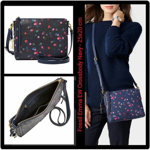 fossil emma crossbody black