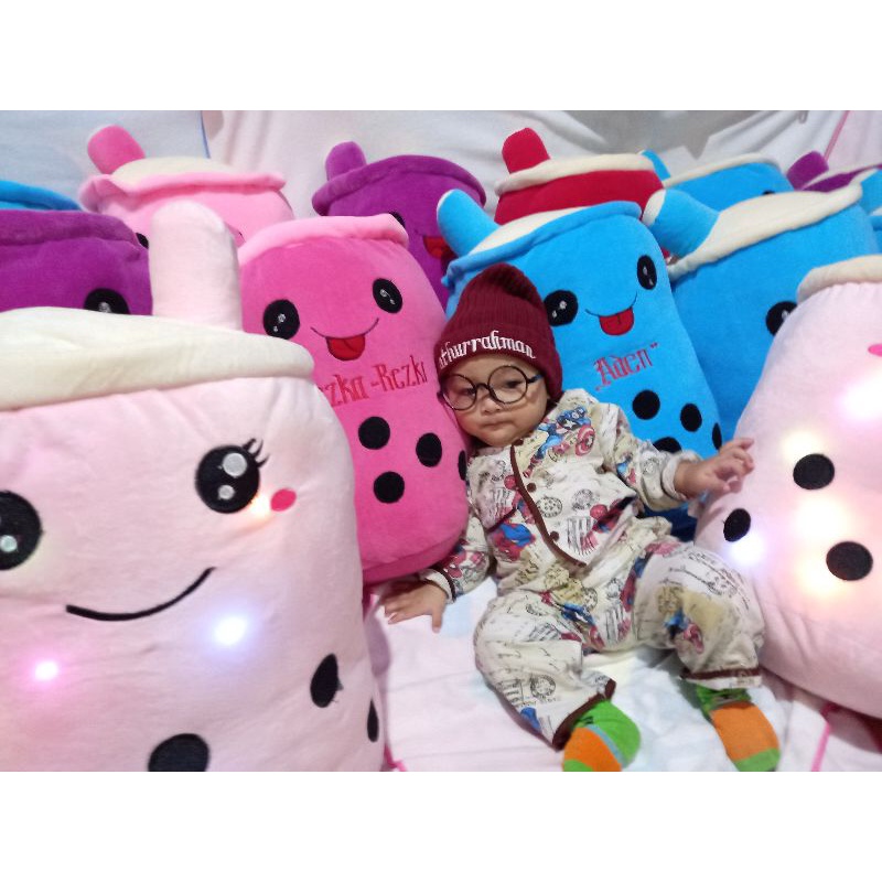 BONEKA BOBA LED JUMBO DAN BONEKA BOBA CUSTEM NAMA||BISA BAYAR DI TEMPAT (COD)