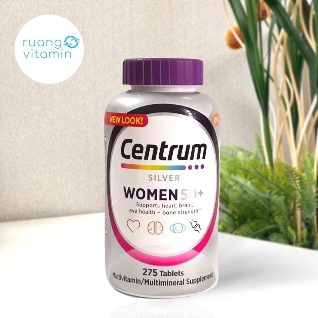 CENTRUM Silver Women 50+ MULTIVITAMIN/MULTIMINERAL (275 Tablets)