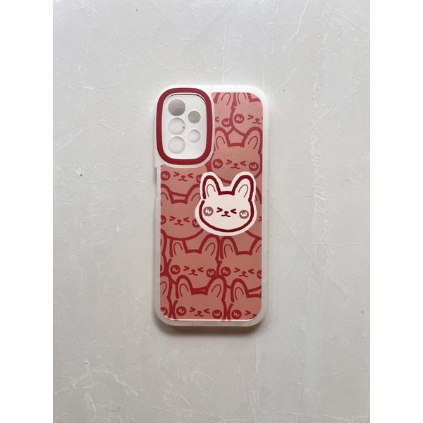 SAMSUNG A13 4G Case Samsung A13 4g red white rabbit facelift cute protection lens