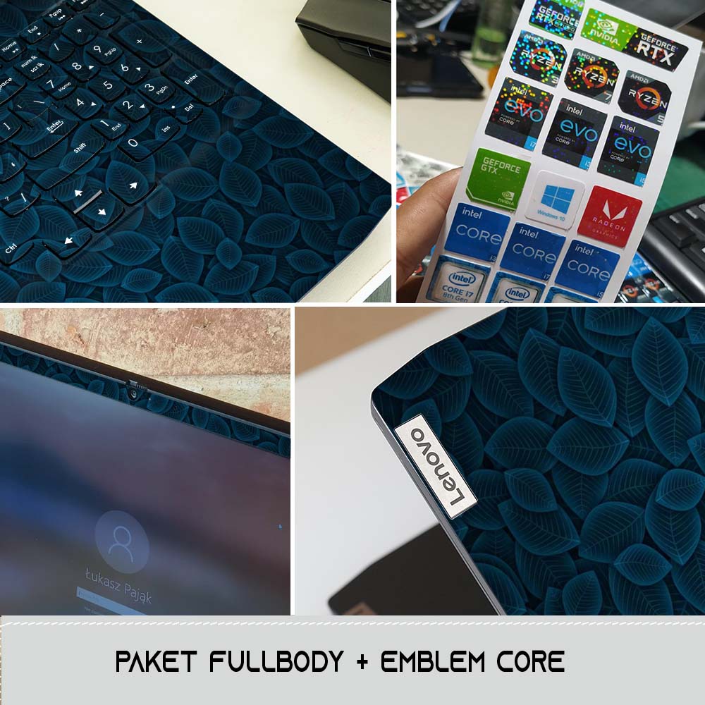 Garskin Laptop Skin Laptop | Asus | Acer | Lenovo | HP | MAC | THOSIBA | Xiomi | Axioo | Sony | HwaWei | Samsung| Tema: Blue Levers